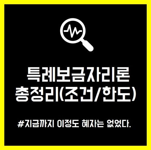 특례보금자리론대출 신청