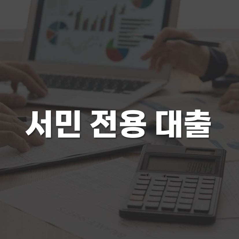 서민 전용 대출