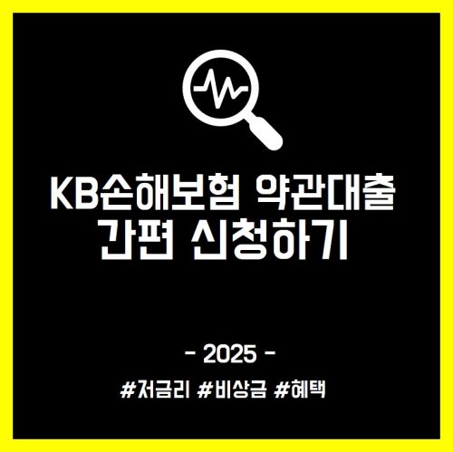 KB손해보험 약관대출