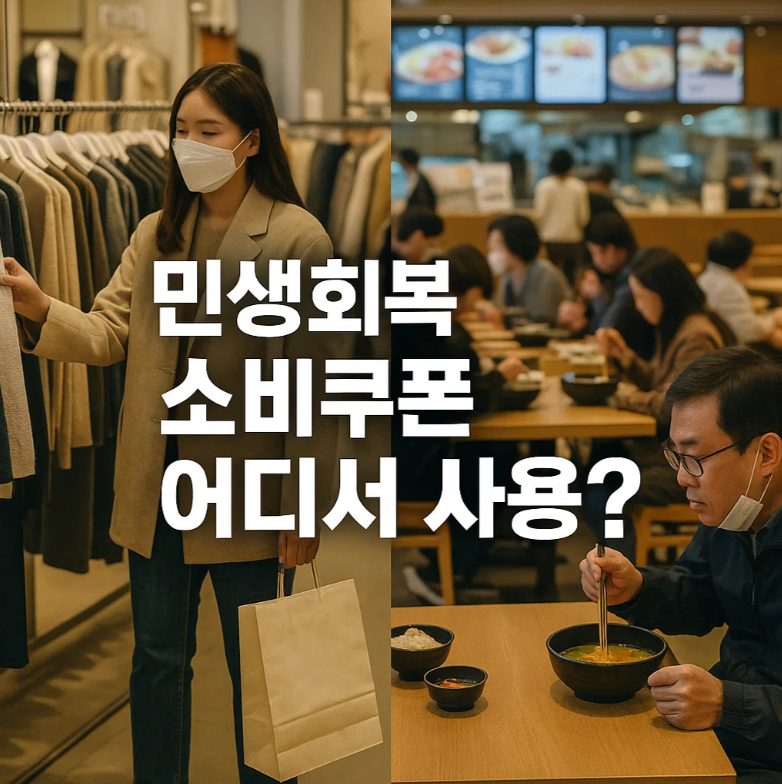 2025 민생회복 소비쿠폰 사용처 총정리｜25만원 혜택 받는 법