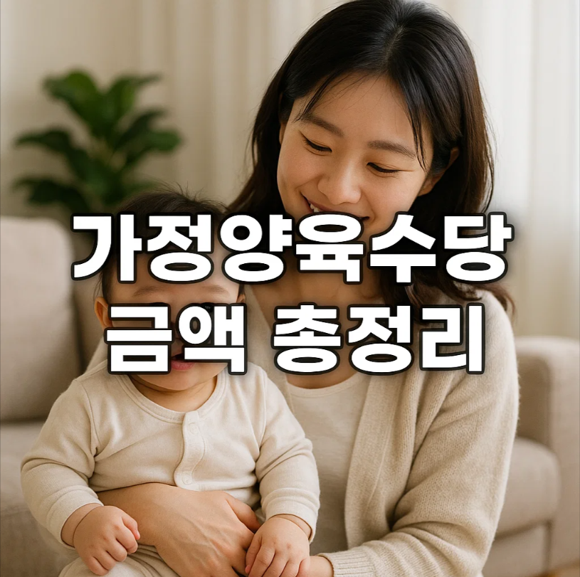 가정양육수당 금액·조건·신청방법 한눈에 총정리(2025년 어린이집 기준)